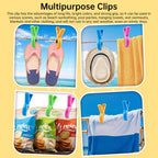 4/8-piece beach towel clips: for beach chairs, pool, cruise. Heavy-duty, strong, also works as clothes pins.