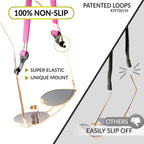 SIGONNA Eye Glasses String Holder Strap Eyeglass Straps Cords for Men Women Eyeglass Holders Around Neck Sunglasses String Chain Lanyard Retainer 4 Pcs Orange Pink
