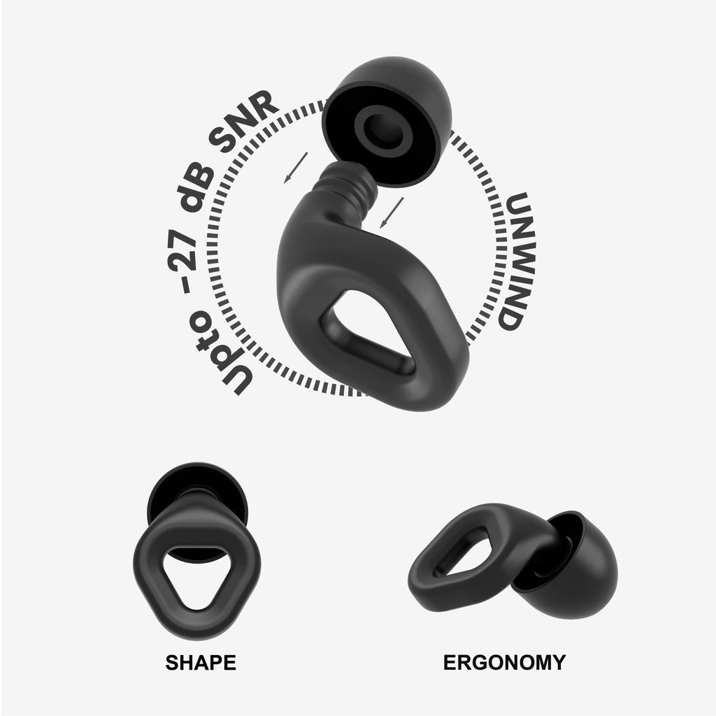 ZENZ - Unwind Earplugs - Onyx Black