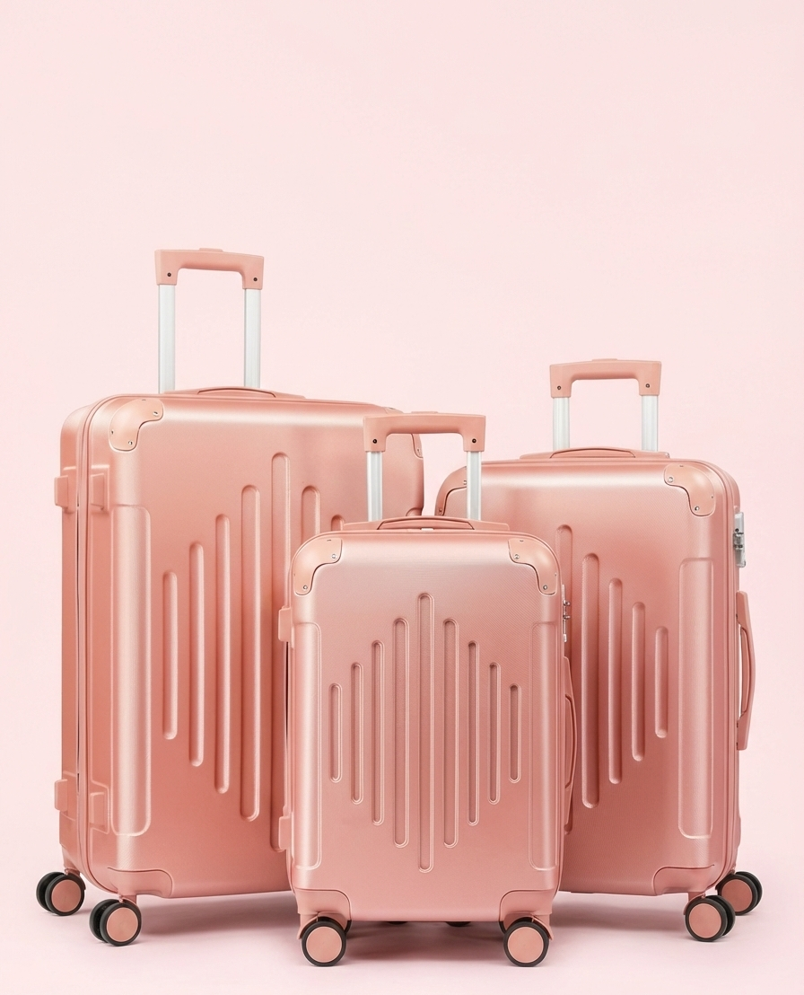 Multi Color - 3PCs Luggage Set 20/24/28 Inch Hard Shell Spinner with TSA Lock
