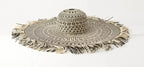 Women Wide Brim Straw Hat with Chin Strap Summer Sun Hats UV Sun Protection Beach Hat Wind Lanyard UPF Derby Travel Hat