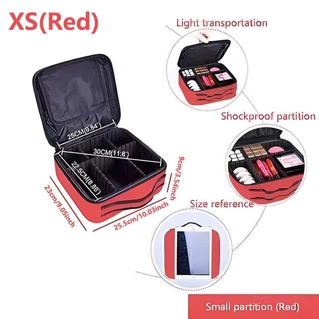 Professional Makeup Case Female Travel Big Capacity Beauty Nail ToolBox Cosmetic Organizer Suitcases For Makeup Storage Boxs