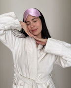 PURE SOL. Silk Sleep Eye Mask - Silver