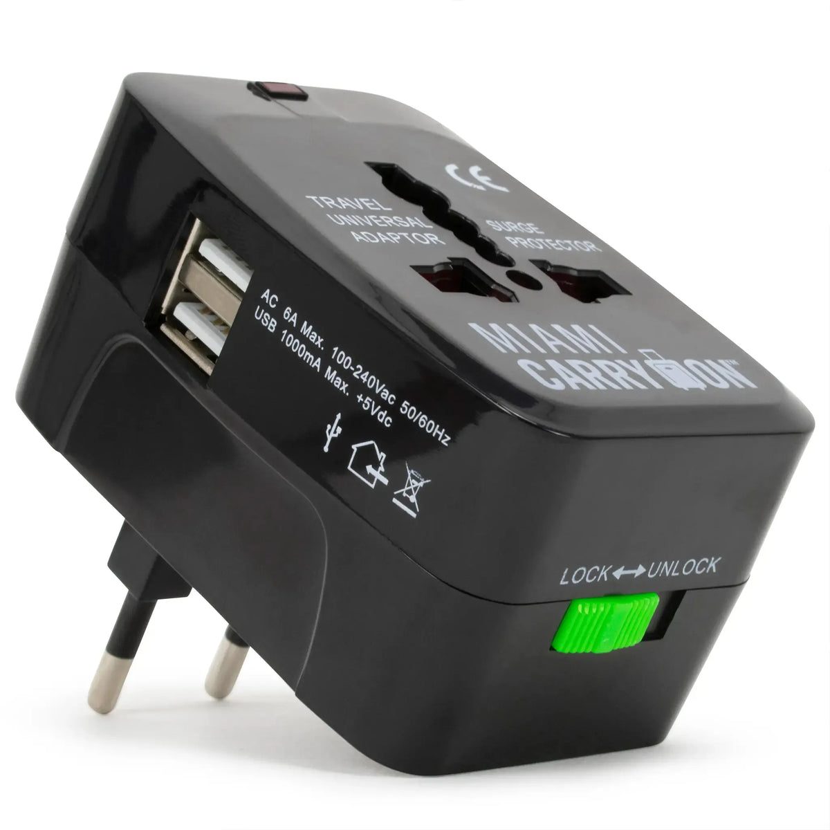 International Travel Adapter with USB Ports