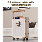 20 Inch 24 Inch Wide Handle Luggage, Silent Rotating Wheel Travel Luggage, Durable Password Lock Carry On Luggage