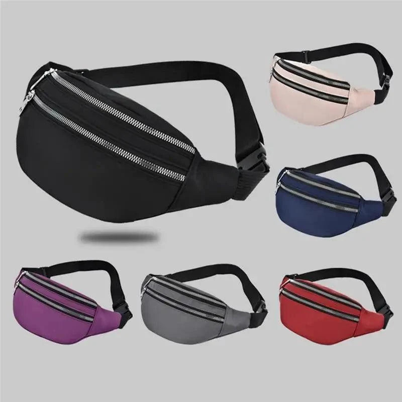 Waterproof Travel Unisex Fanny Pack Simple Design Waist Bags Fashion Bum Bag Trendy  Cross Body Chest Bags